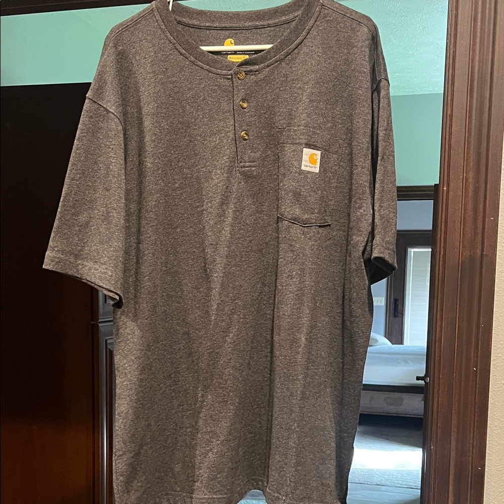 Carhartt Men's Dark Gray Henley Tee